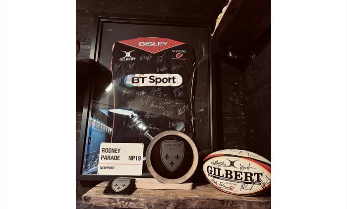 Partnership with Dragons RFC display